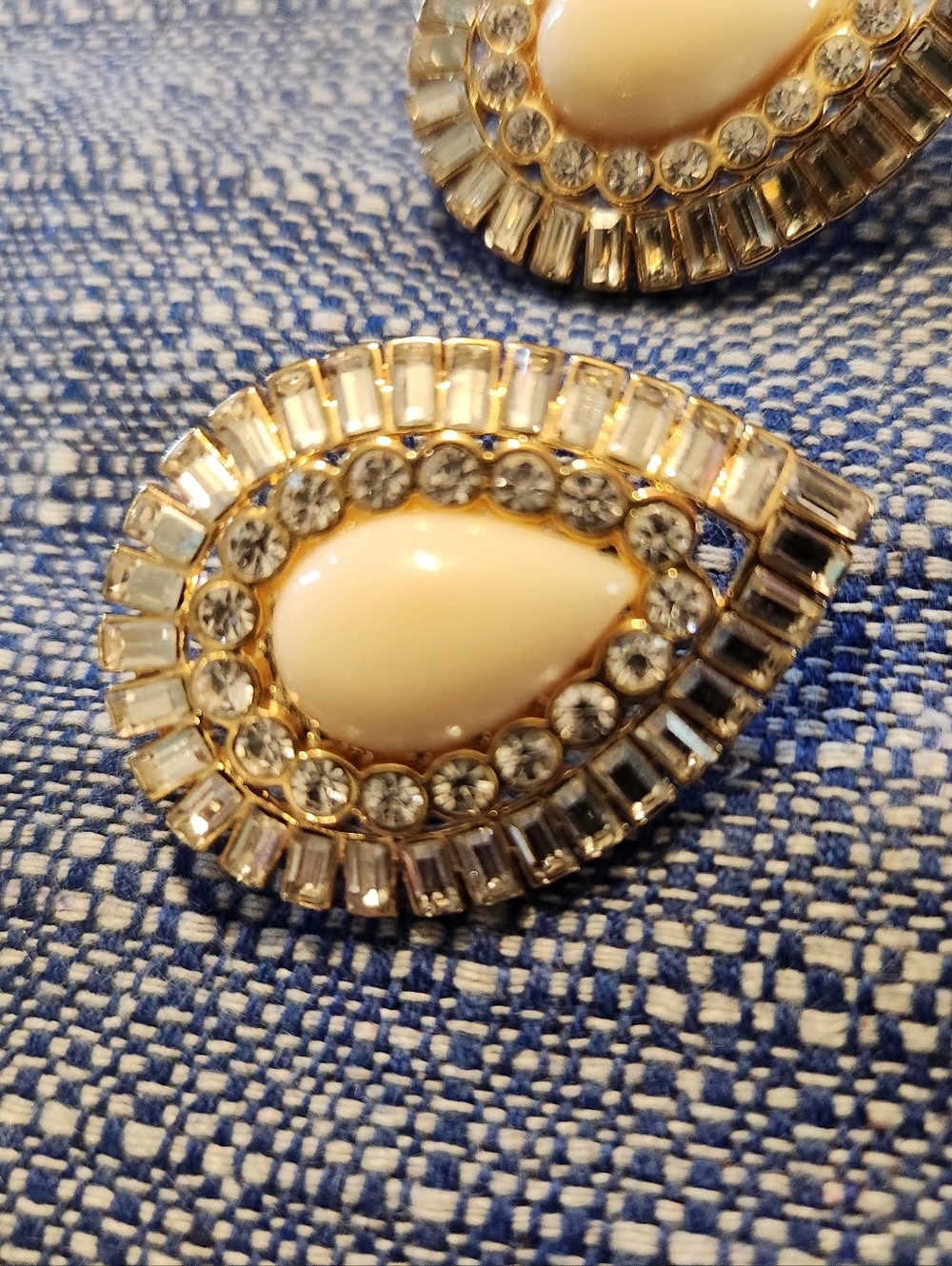 kate spade Gold Teardrop Pearl-Accent Statement Earrings - Picture 5 of 8